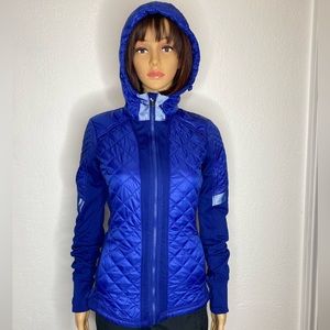 Athleta Rock Springs Hooded Quilted Stretch Reflective Jacket Women’s Size XS